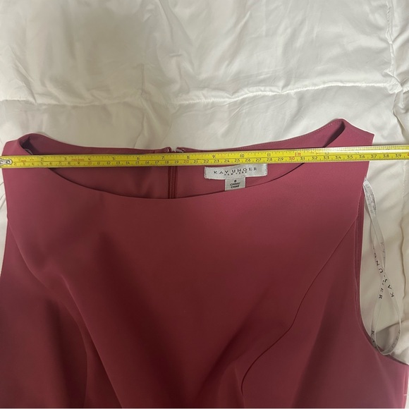 Kay Unger Pink Gathered Midi Dress size 8 NWT $278 - Picture 6 of 16